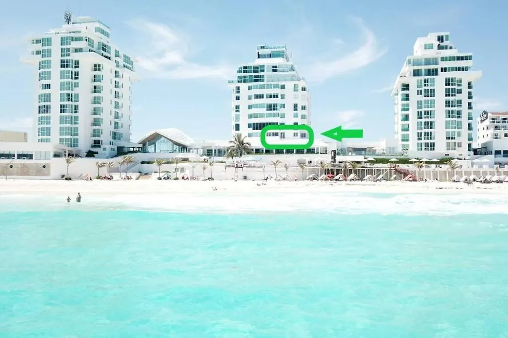 Apartment Luxury Ocean Front Apartment, 2 Bedroom Beach, Gym, Spa Cancun